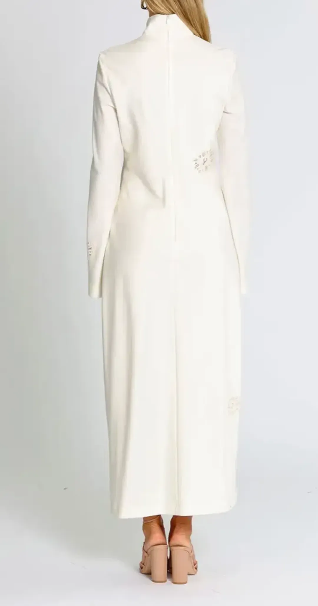 Camilla and Marc Viola Midi Dress Cream Size 8 for rent on The Volte - main image