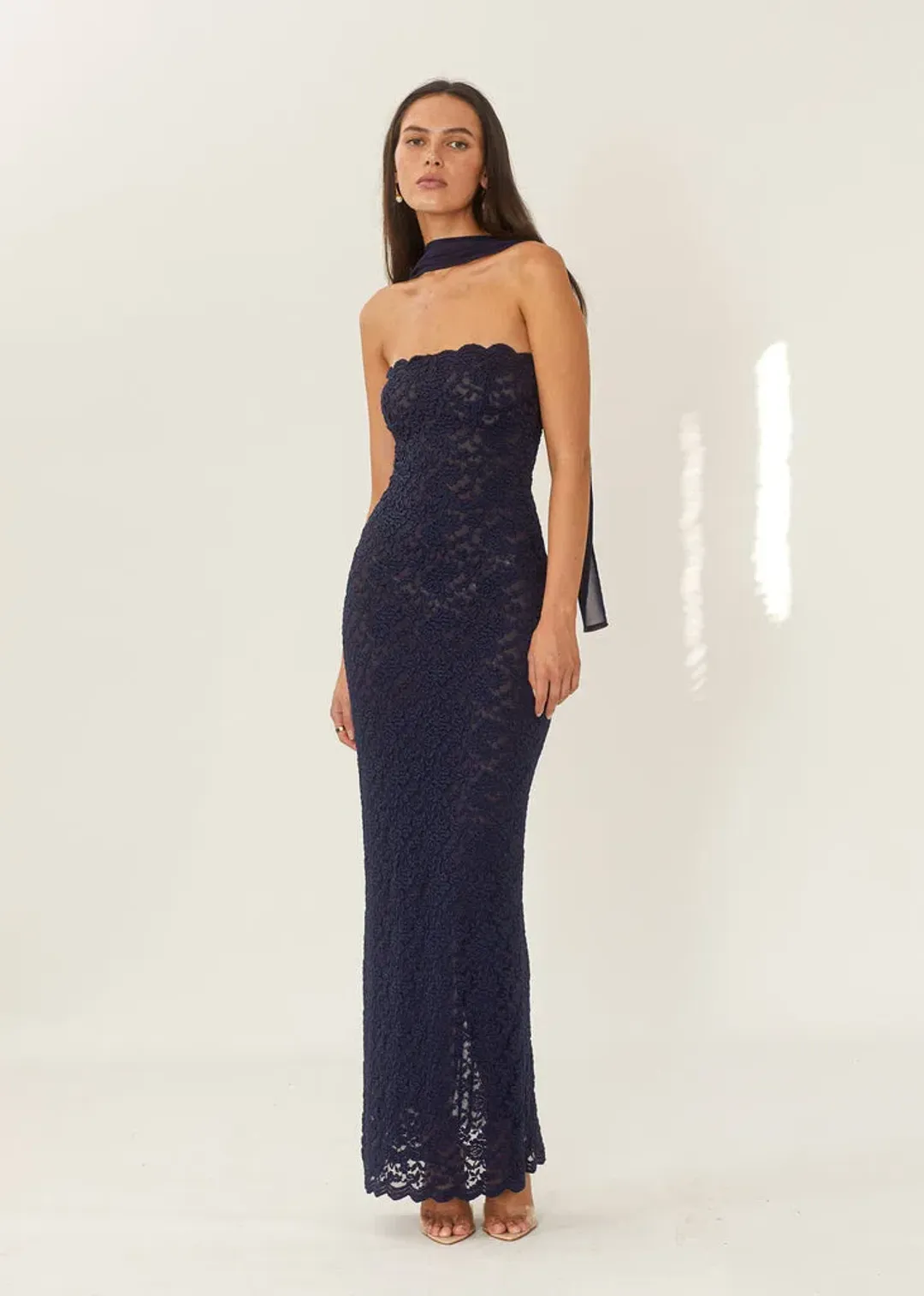 Arcina Ori Meredith Dress Navy Blue Size S / AU 8 for rent on The Volte - main image