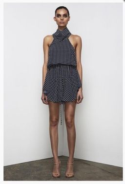 Shona Joy La Niña High Neck Drawstring Dress for rent on The Volte - image 4