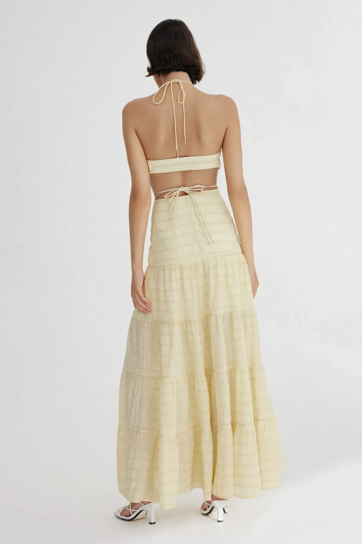 Significant Other Sophie Maxi Dress in Sunflower Check Size S / AU 8 - Image 3