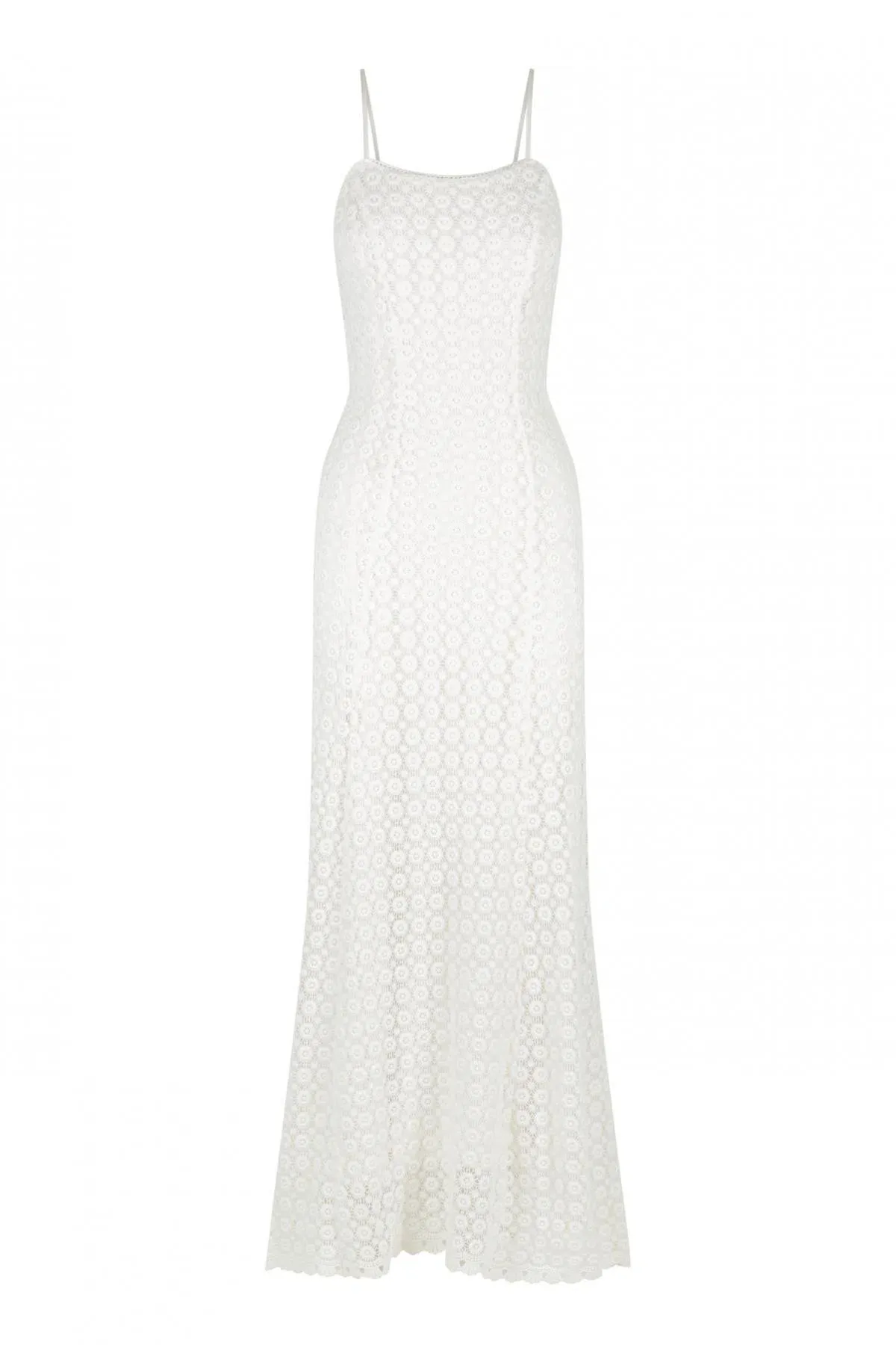Hansen & Gretel Fiora Daisy Lace Midi Dress in White Size S / AU 8 - Image 3