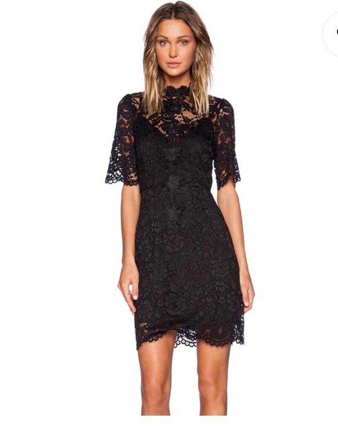 Elliatt Range Black Lace Dress for rent on The Volte - main image
