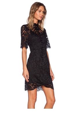Elliatt Range Black Lace Dress for rent on The Volte - image 1