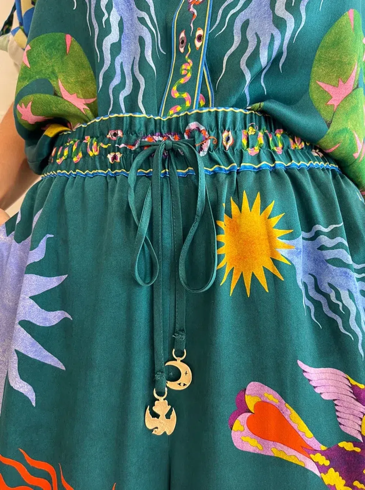 Alemais Guardian Pant Green Multi Size AU 6 - Image 4