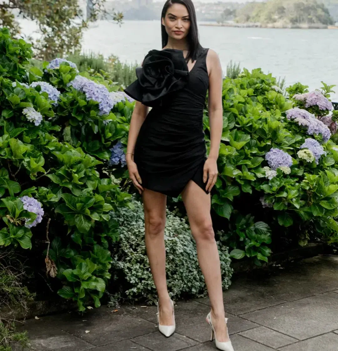 Aje Energy Mini Dress in Black Size 6 for rent on The Volte - main image