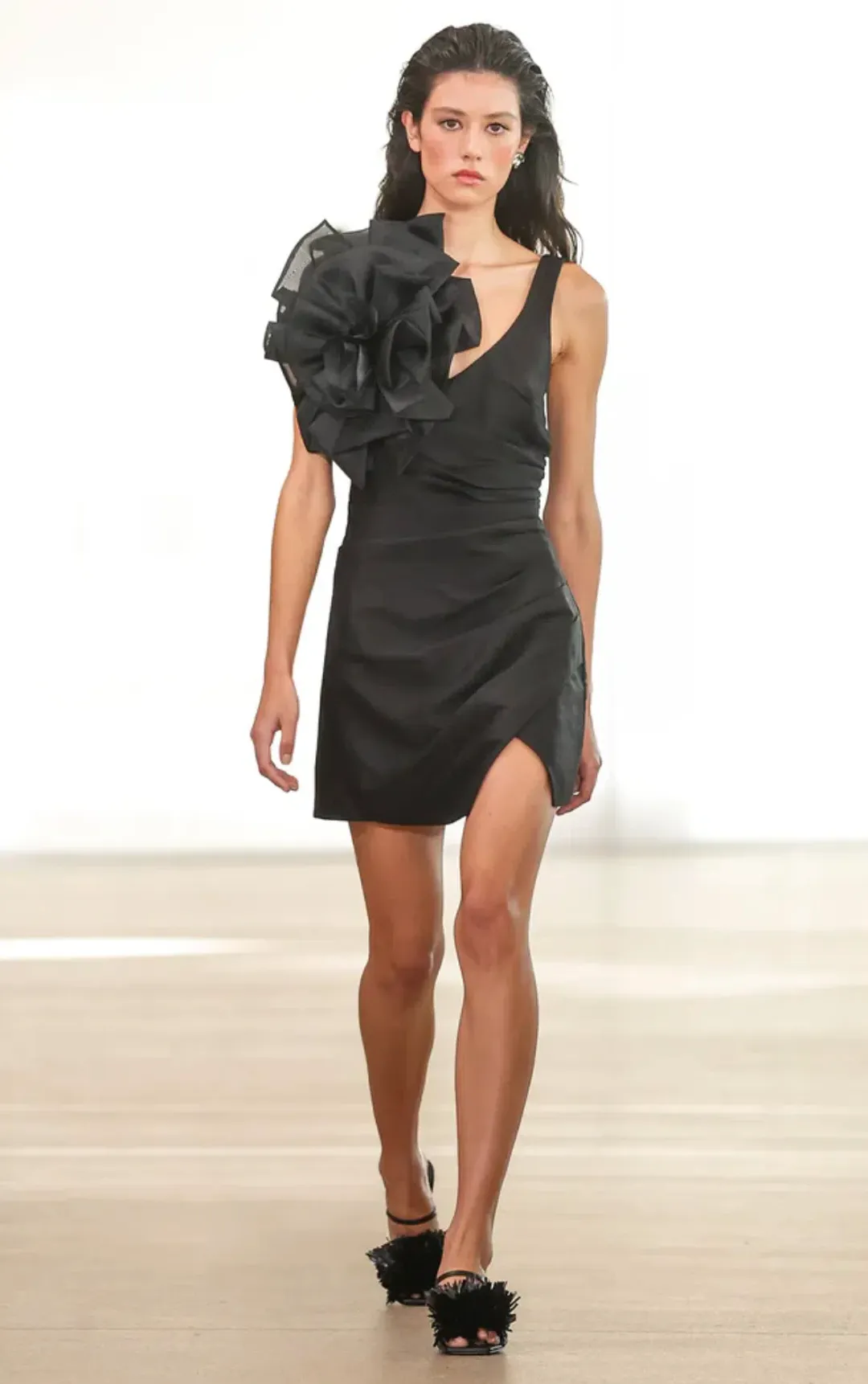 Aje Energy Mini Dress in Black Size 6 for rent on The Volte - main image