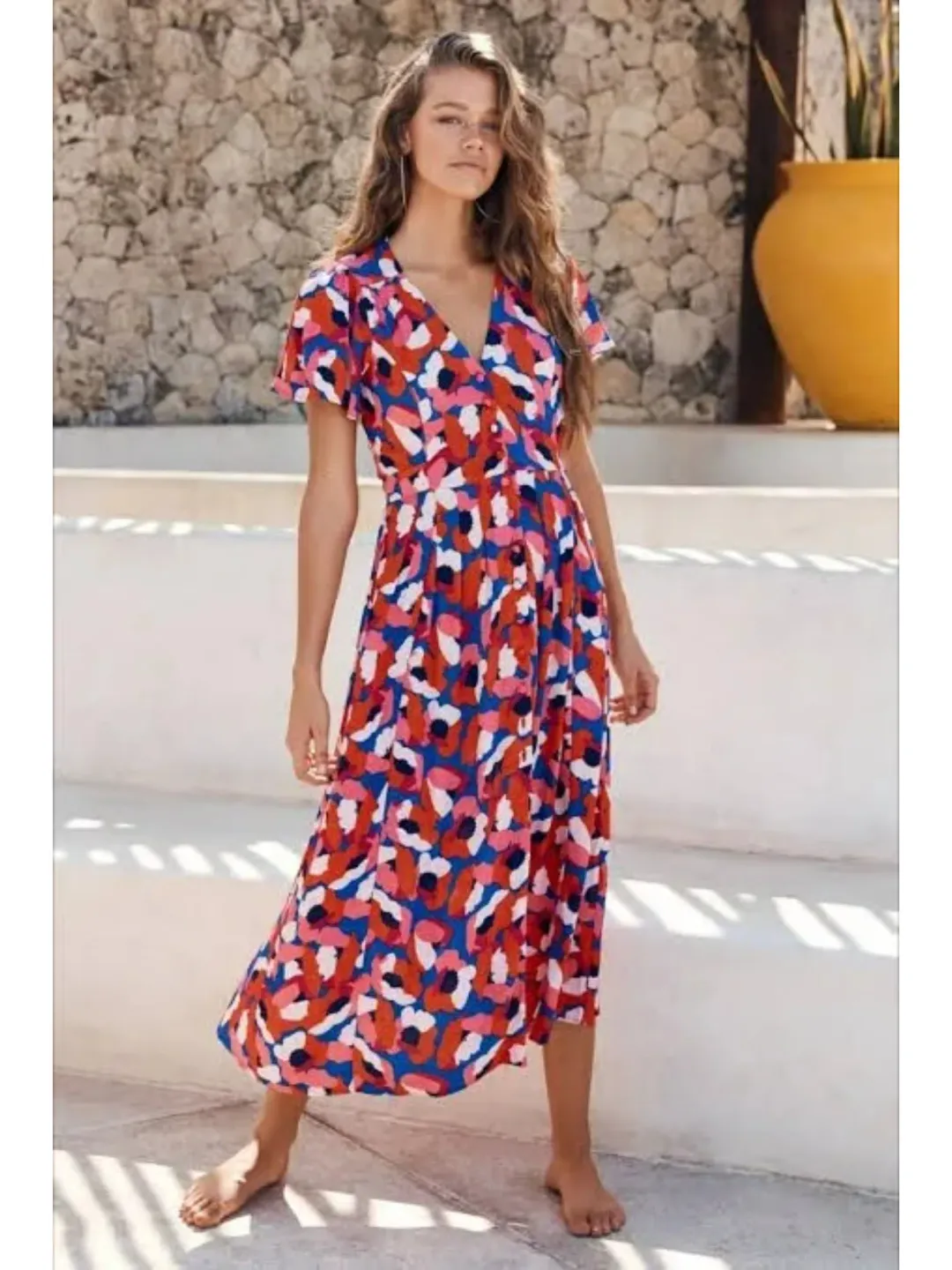 Mister Zimi Luella Mimosa Dress Multi Size AU 8 for rent on The Volte - main image