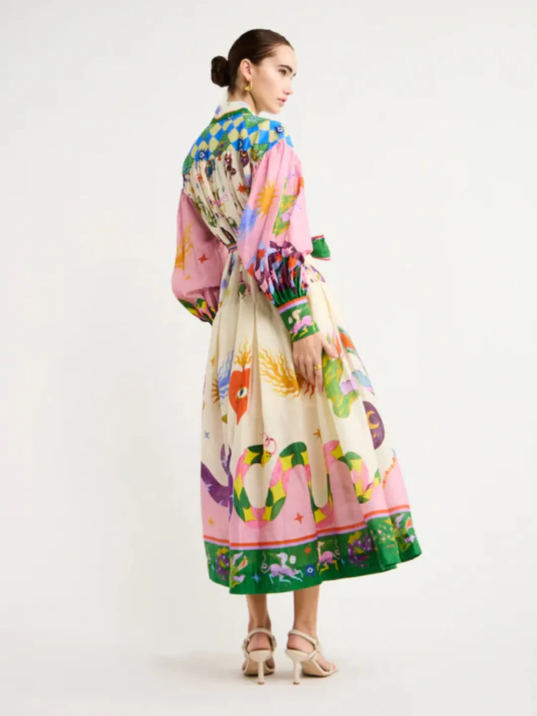 Alemais Seeker Shirt Dress Print Size AU 6 for rent on The Volte - main image