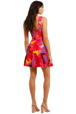 Rebecca Vallance Pablo Tie Mini Dress Multi Size 14 for rent on The Volte - image 3
