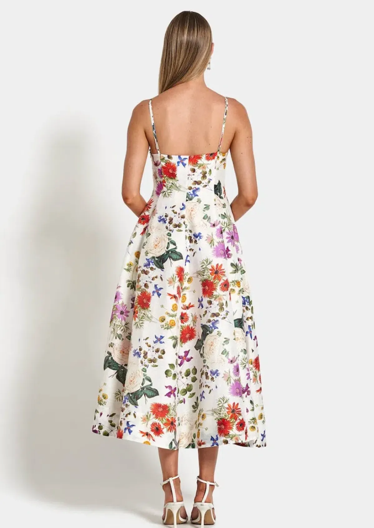 Sofia The Label Evie Midi Dress in Enchanted Floral Size 8 - Image 3