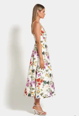 Sofia The Label Evie Midi Dress in Enchanted Floral Size 8 for rent on The Volte - image 2
