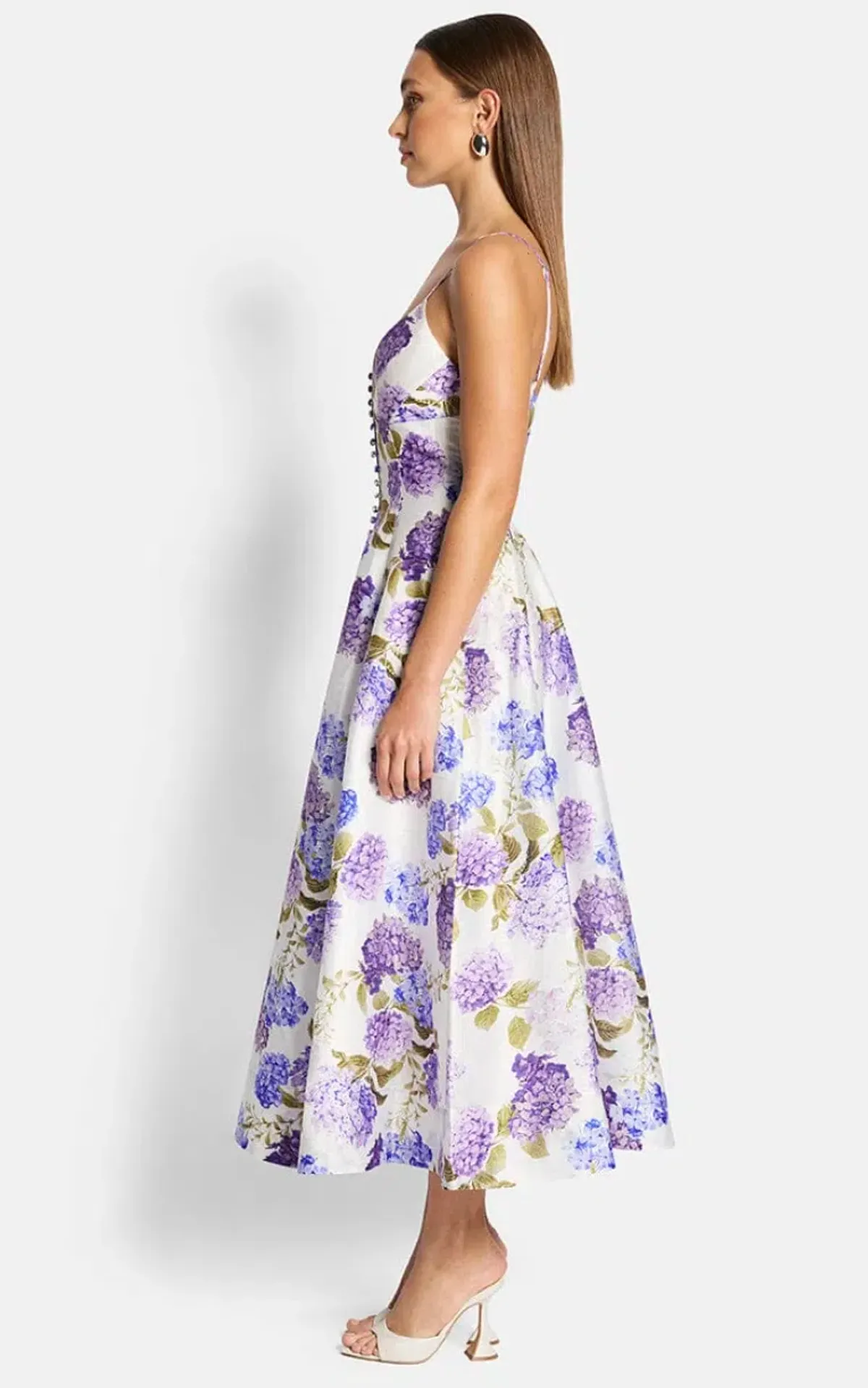 Sofia The Label Evie Midi Dress in Hydrangea Size 8 - Image 2
