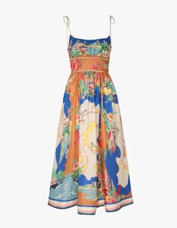Zimmermann The Alight Picnic Dress in Nautical Map Size 2/Au 12 for rent on The Volte - image 3