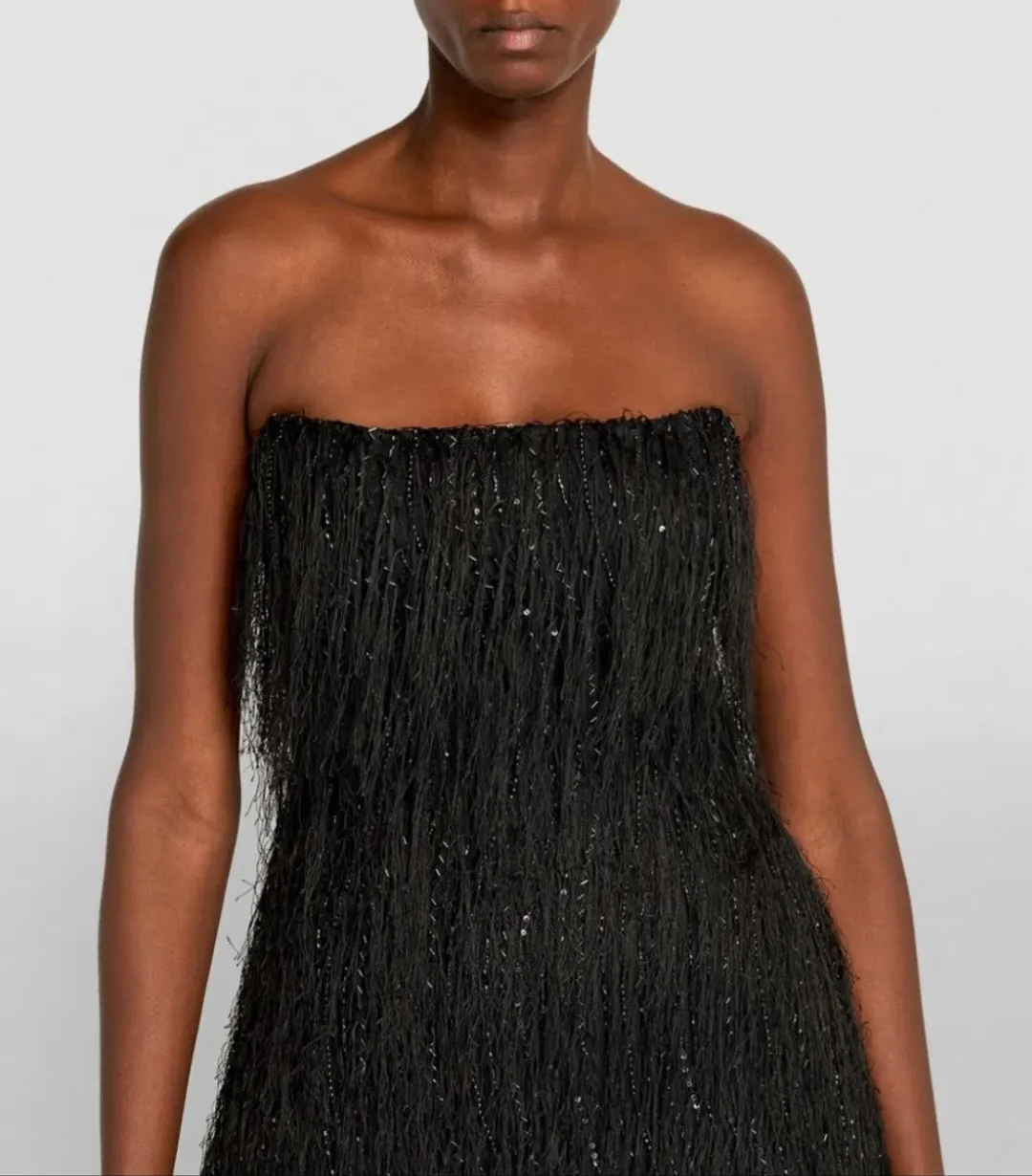 Rachel Gilbert Rollo Mini Dress Black Size 4/AU 14 for rent on The Volte - main image