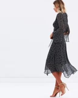 Bec & Bridge Stargazer Midi Dress Black Size 10 for rent on The Volte - image 2