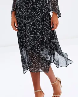 Bec & Bridge Stargazer Midi Dress Black Size 10 for rent on The Volte - image 4