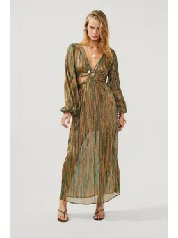 Suboo Ana Cut Out Maxi Dress in Multi Size AU 6 for rent on The Volte - image 1