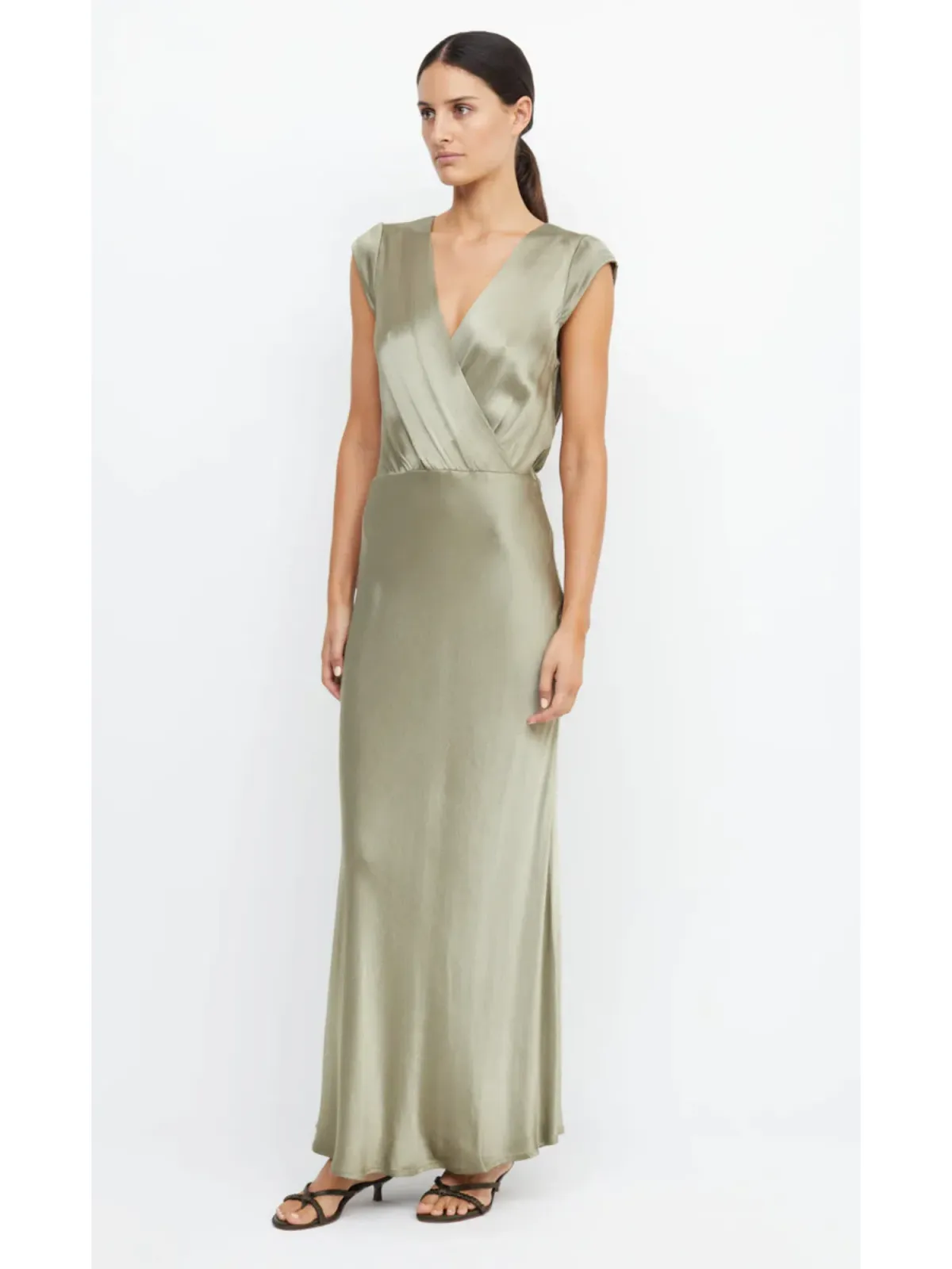 Bec & Bridge Moon Dance Maxi Dress Sage Size AU 16 - Image 2