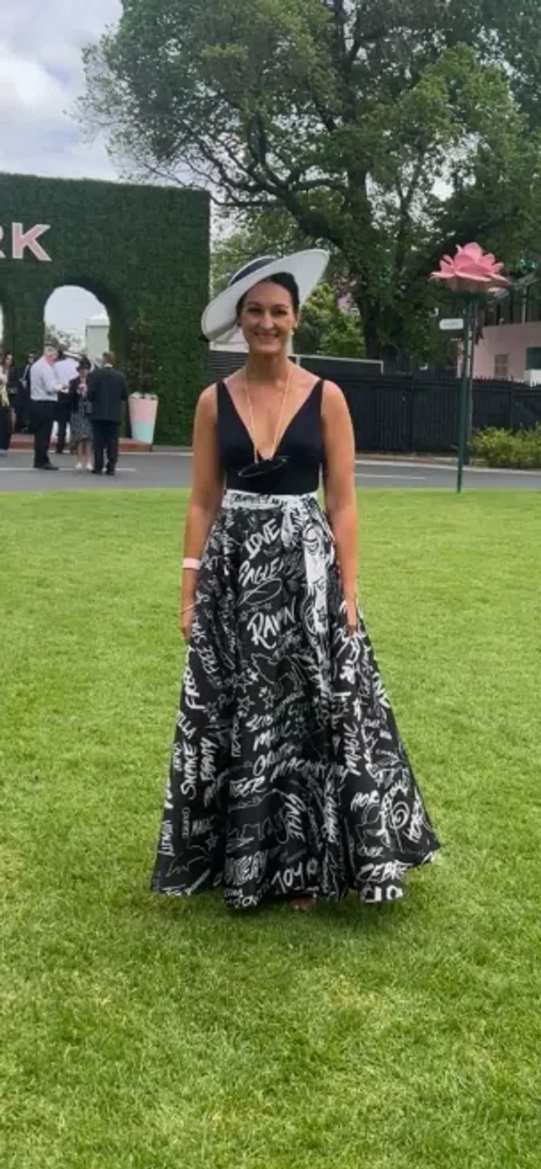 Camilla Maxi Wrap Skirt Spirit Scribble Print Size S / AU 10 for rent on The Volte - main image