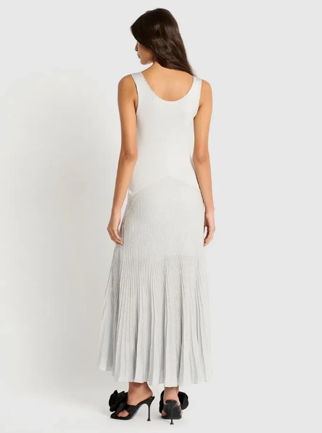 Sass & Bide Sun Energy Knit Dress Silver Size 8 for rent on The Volte - main image