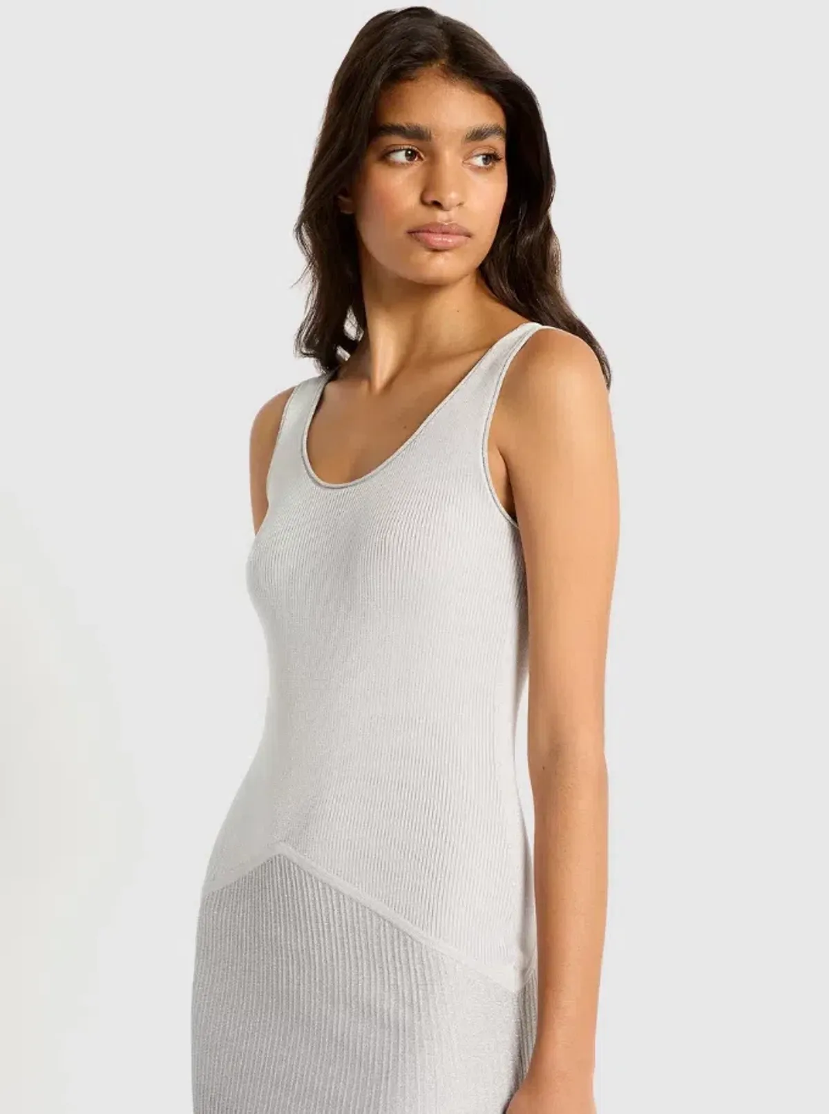 Sass & Bide Sun Energy Knit Dress Silver Size 8 - Image 4