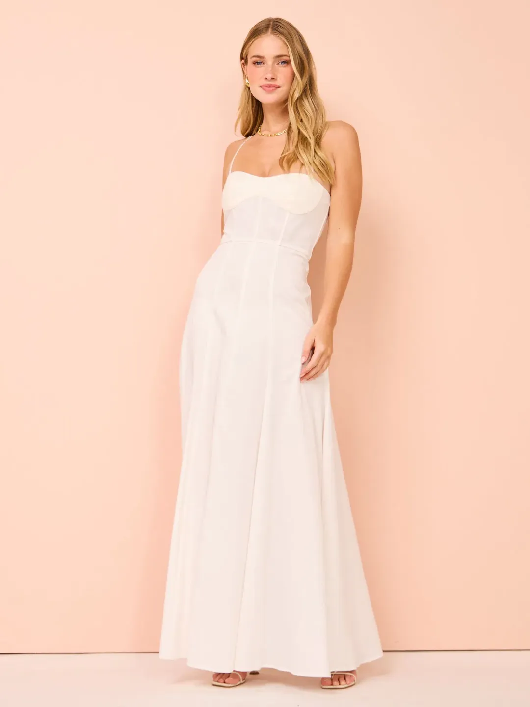 Auteur Studio Sloane Maxi Dress White Size 8 for rent on The Volte - main image