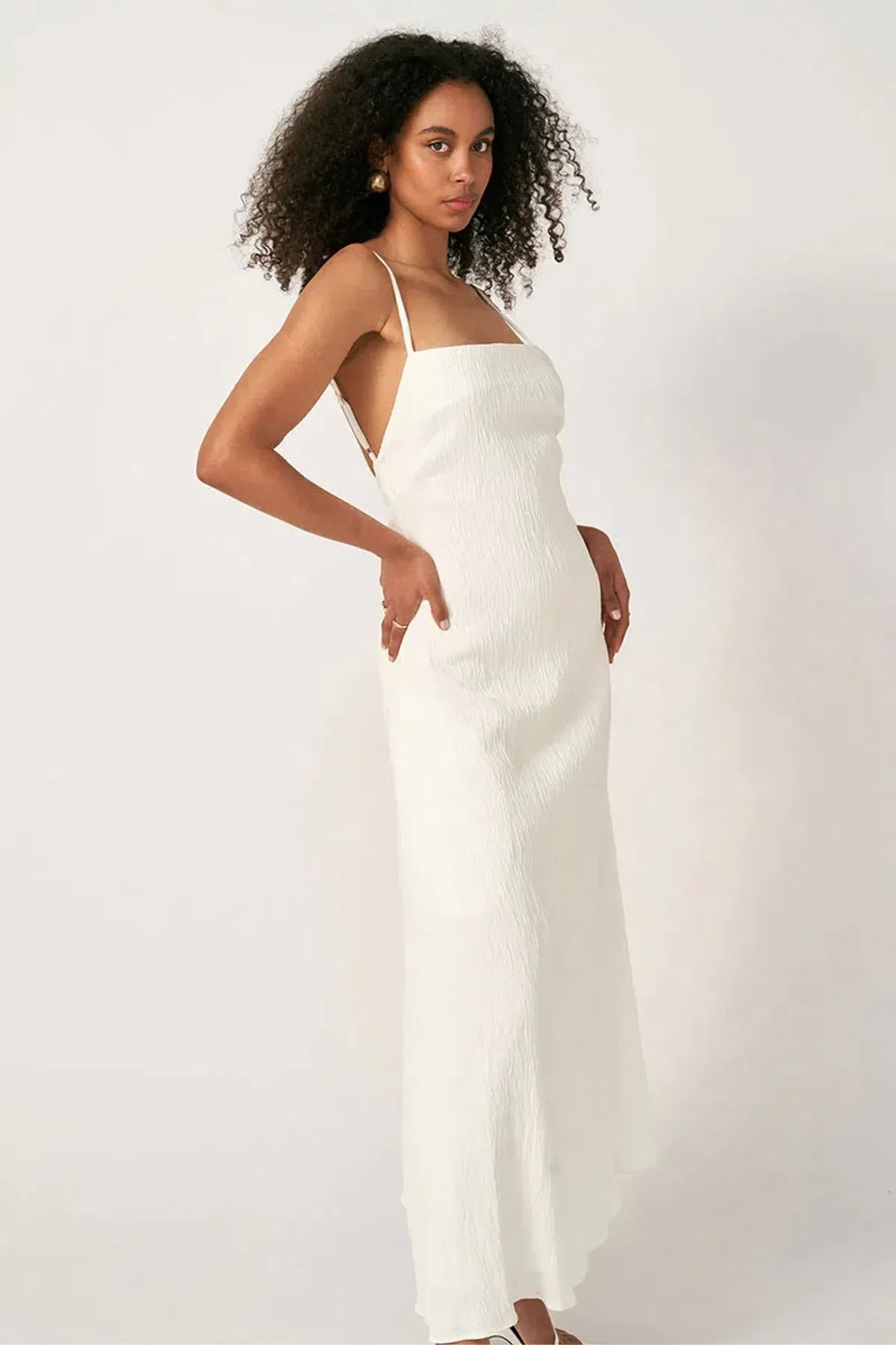 Sovere Georgia Maxi Dress White Size 8 - Image 7