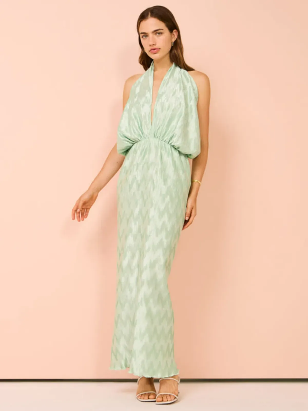 Lidee Riviera Sleeveless Gown Seamfoam Size AU 10 - Image 3