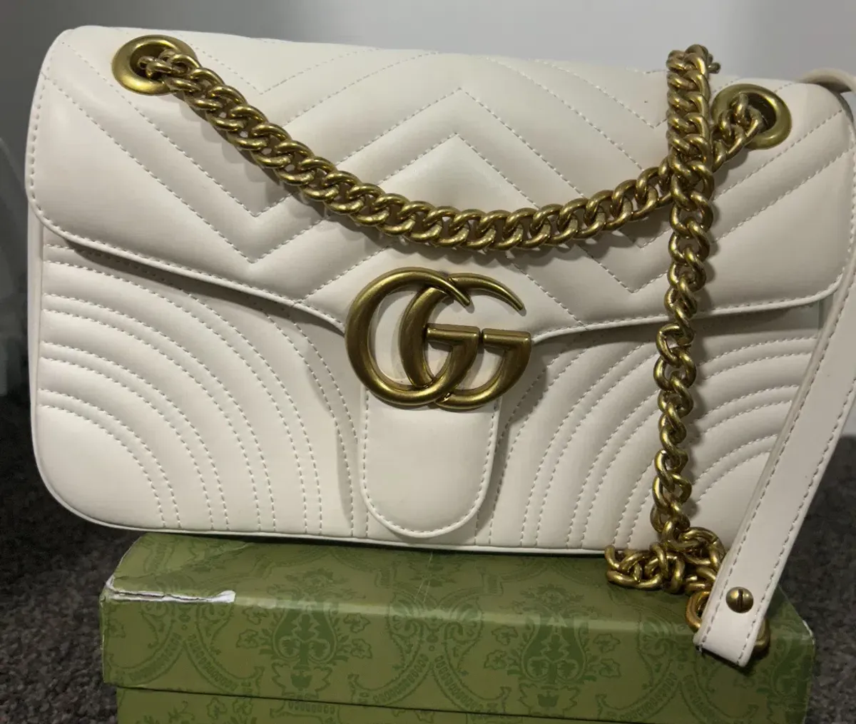 Gucci Marmont Bag White - Image 2