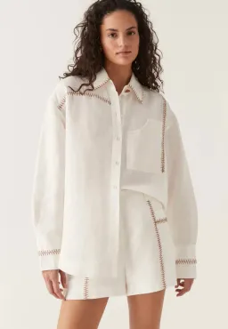 Aje Sahira Top & Skirt Set White Size 8 & 6 for rent on The Volte - image 1