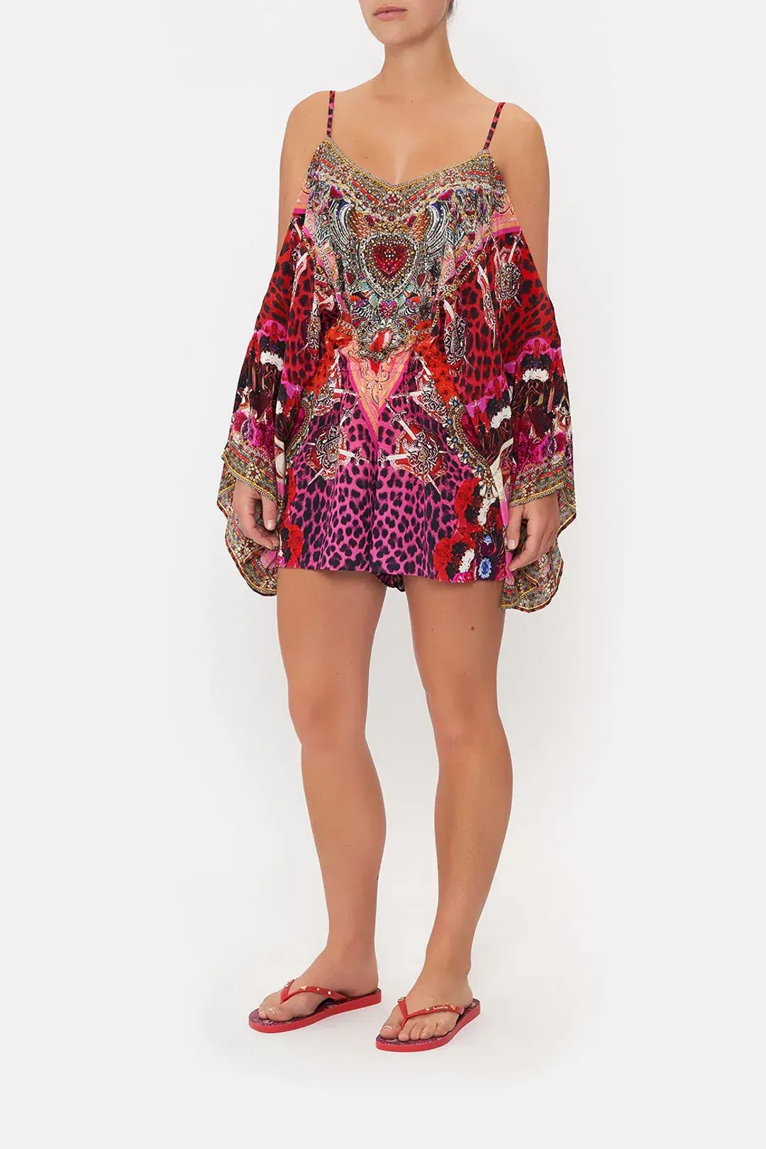 Camilla Franks Drop Shoulder Playsuit Artesania Mania Size S / AU 10 for rent on The Volte - main image