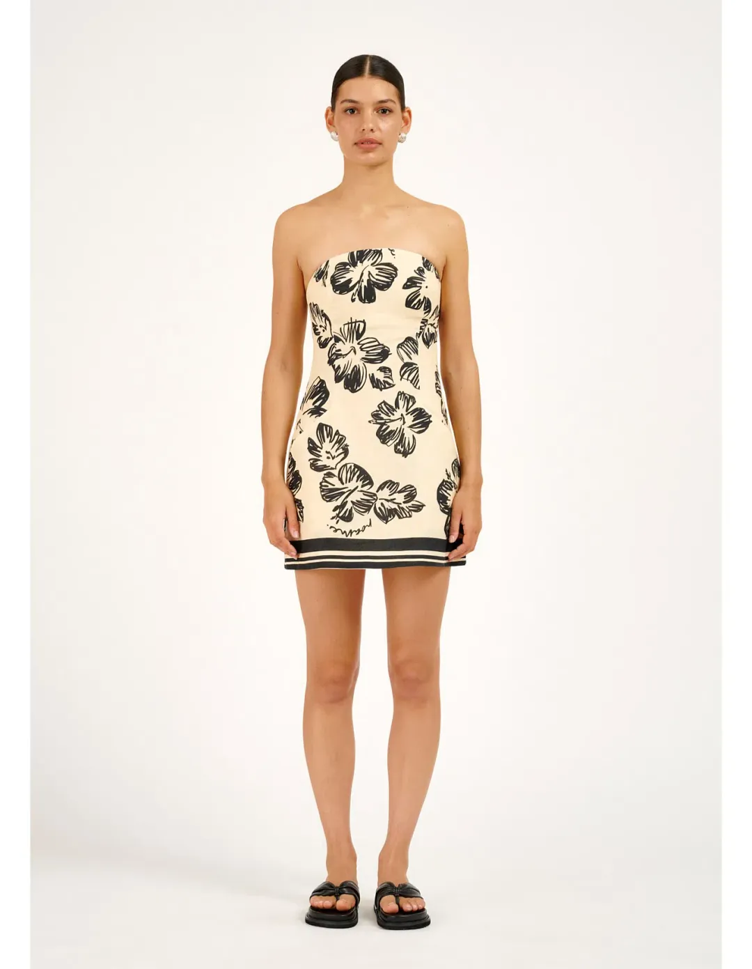 Roame Spencer Mini Dress Hibiscus Sunrise Size 3/AU 12 for rent on The Volte - main image