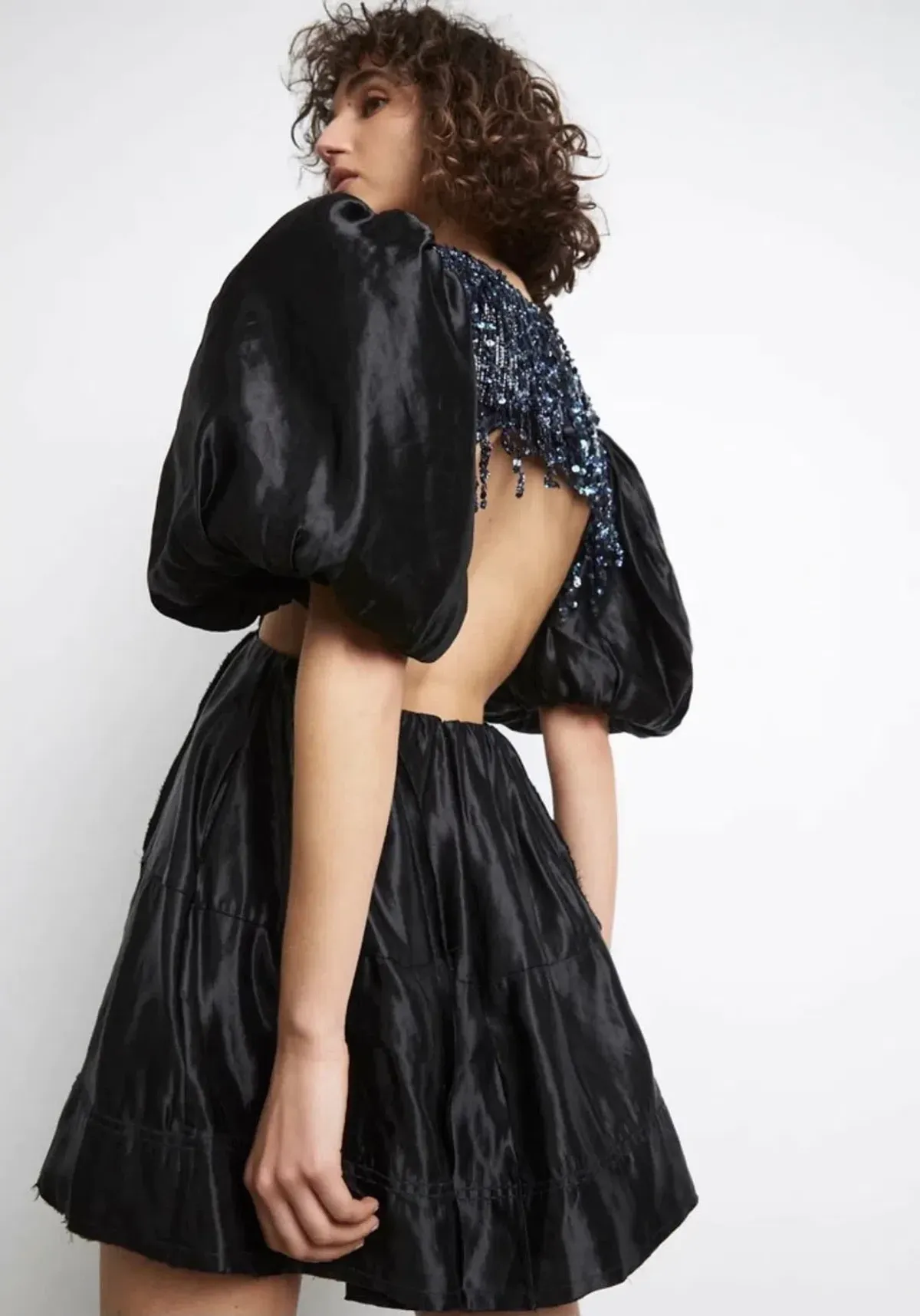 Aje Relic Beaded Dress Black Size 6 - Image 4