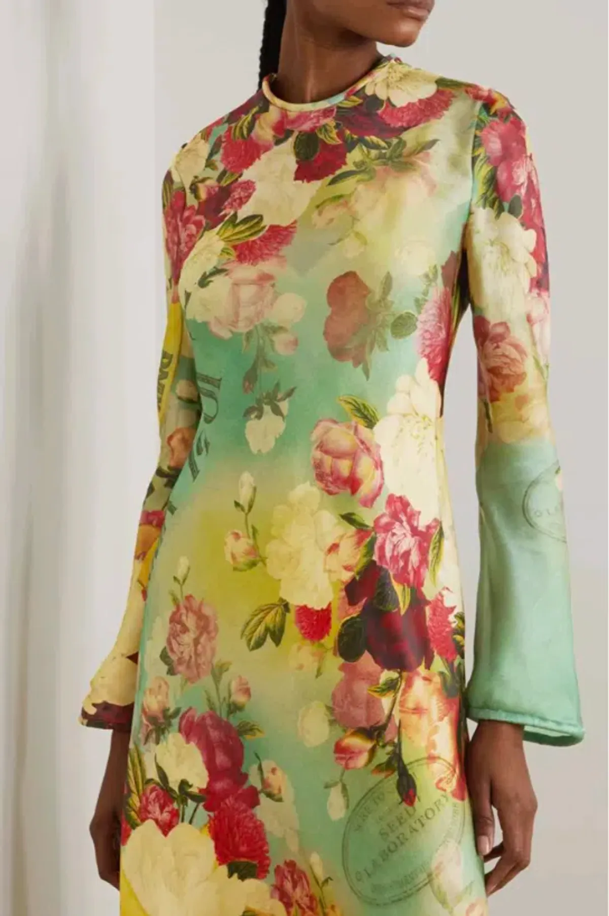 Zimmermann Wonderland Bias Silk Maxi Dress Peony Garden Floral Size 0P / AU 6 - Image 3