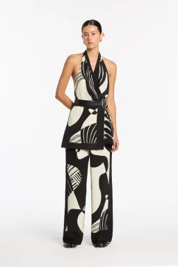 Sir the Label Realisme Wrap Halter Mini Dress Papier Print Size 2 / AU 10 for rent on The Volte - image 4