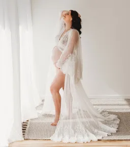 We Are Reclamation Bloom Where You Are Gown White One Size for rent on The Volte - image 6