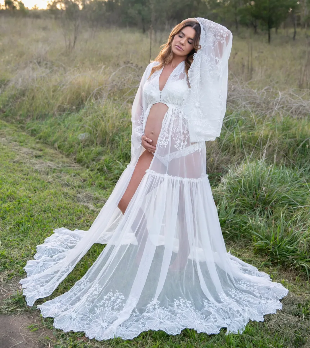 We Are Reclamation Bloom Where You Are Gown White One Size for rent on The Volte - main image