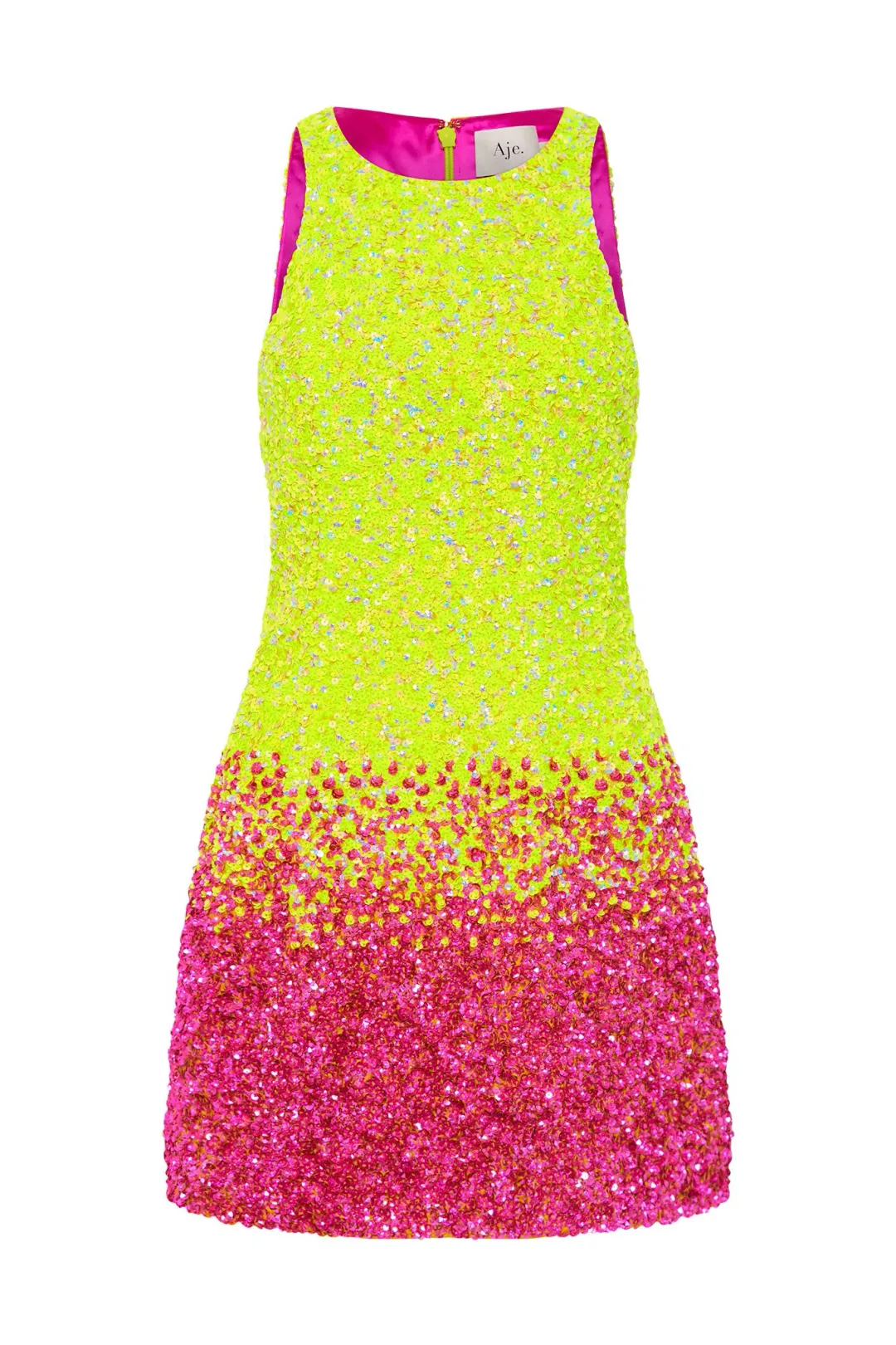 Aje Calypso Ombre Mini Dress Multi Sequin Size 12 for rent on The Volte - main image