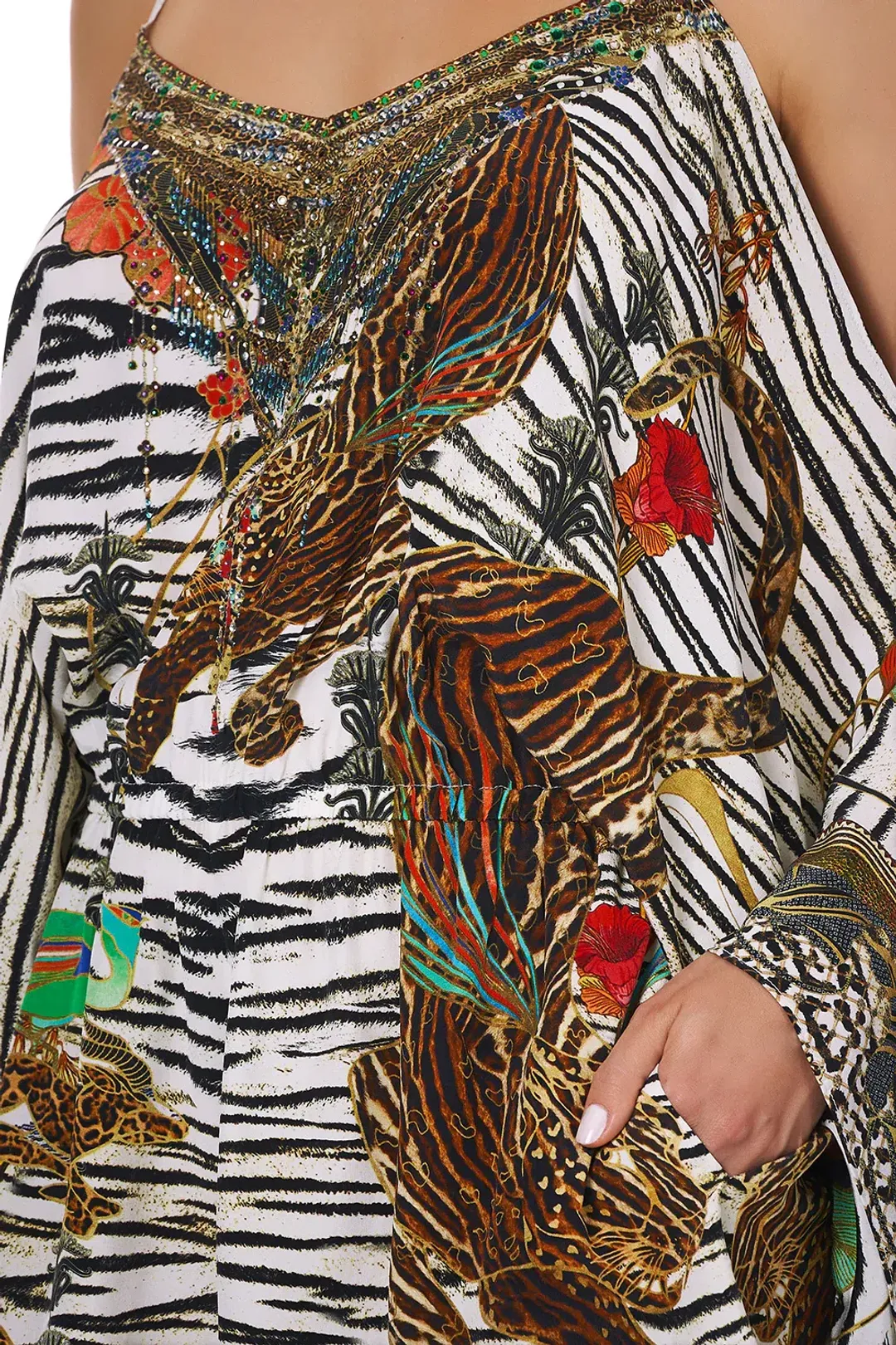 Camilla Franks Drop Shoulder Playsuit Cosmic Conflict Size M / AU 12 for rent on The Volte - main image