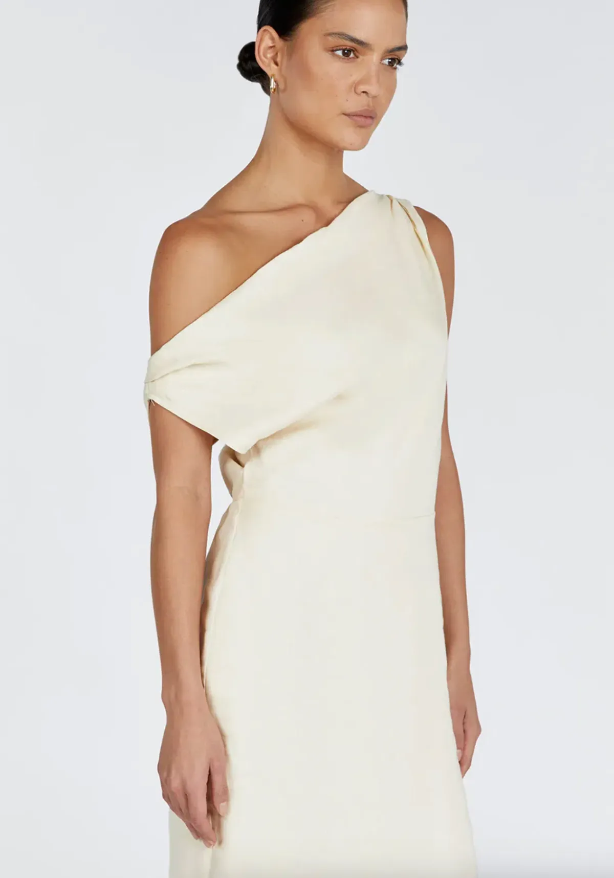 Dissh Cass Buttermilk Linen Midi Dress - Image 3