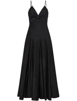 Aje Solstice Strappy Ring Midi Dress Black Size AU 8 for rent on The Volte - image 5