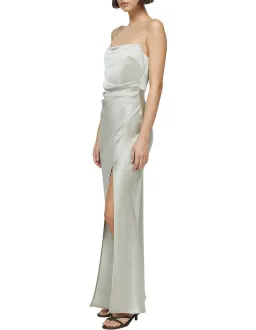 Bec & Bridge Nadia Square Neckline Tuck Detailing Maxi Dress Ecru Size AU 10 for rent on The Volte - image 2