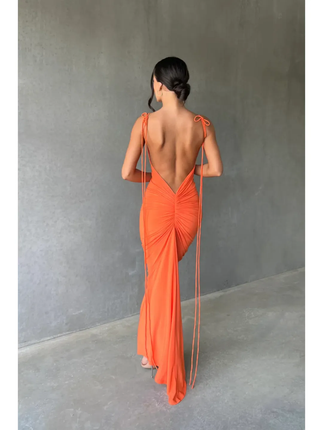 Melani The Label Zahara Dress Orange Size AU 8 for rent on The Volte - main image