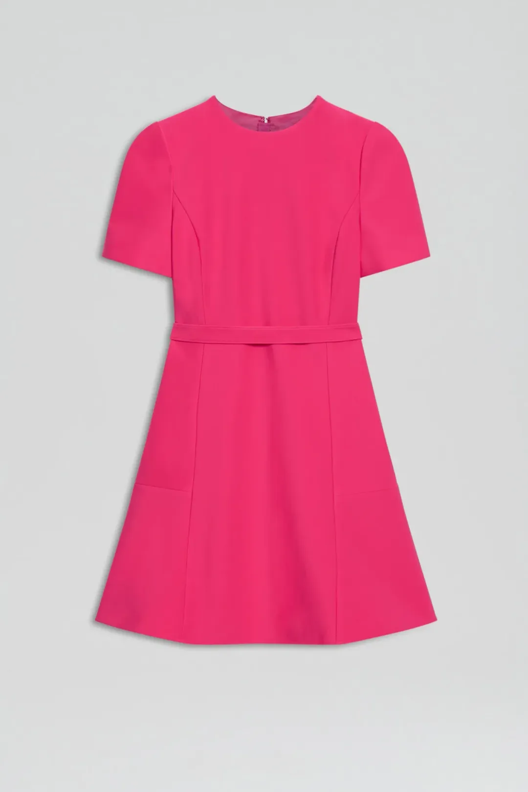 Scanlan Theodore Italian Milano Short Sleeve Dress in Raspberry Size AU 6 for rent on The Volte - main image