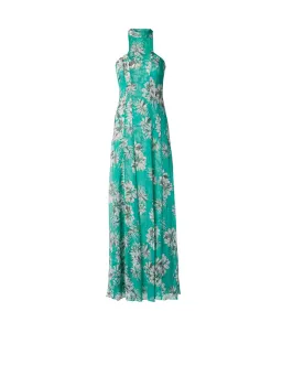 Scanlan Theodore Silk Georgette Floral Dress Spearmint Size AU 12 for rent on The Volte - image 5