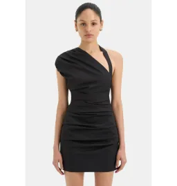Sir the Label Azul Gathered Mini Dress Black Size 3 / AU 12 for rent on The Volte - image 2
