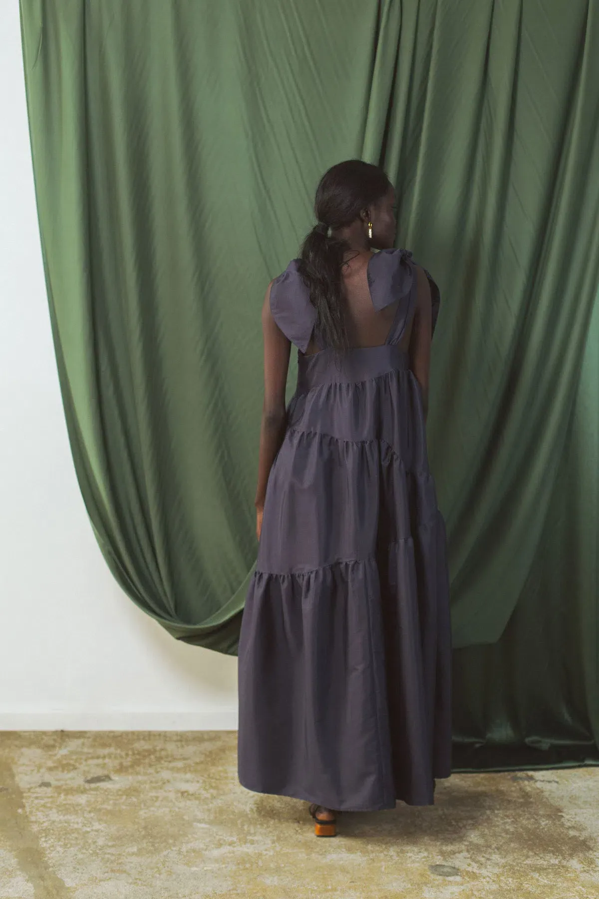 Autark Label Tier Dress Navy Size 10 - Image 2