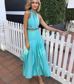 Camilla & Marc Solene Top and Skirt Set in Jade Green Size 10 for rent on The Volte - image 1