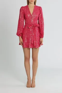 Rebecca Vallance Valencia Mini Dress Pink Size 10 for rent on The Volte - image 1