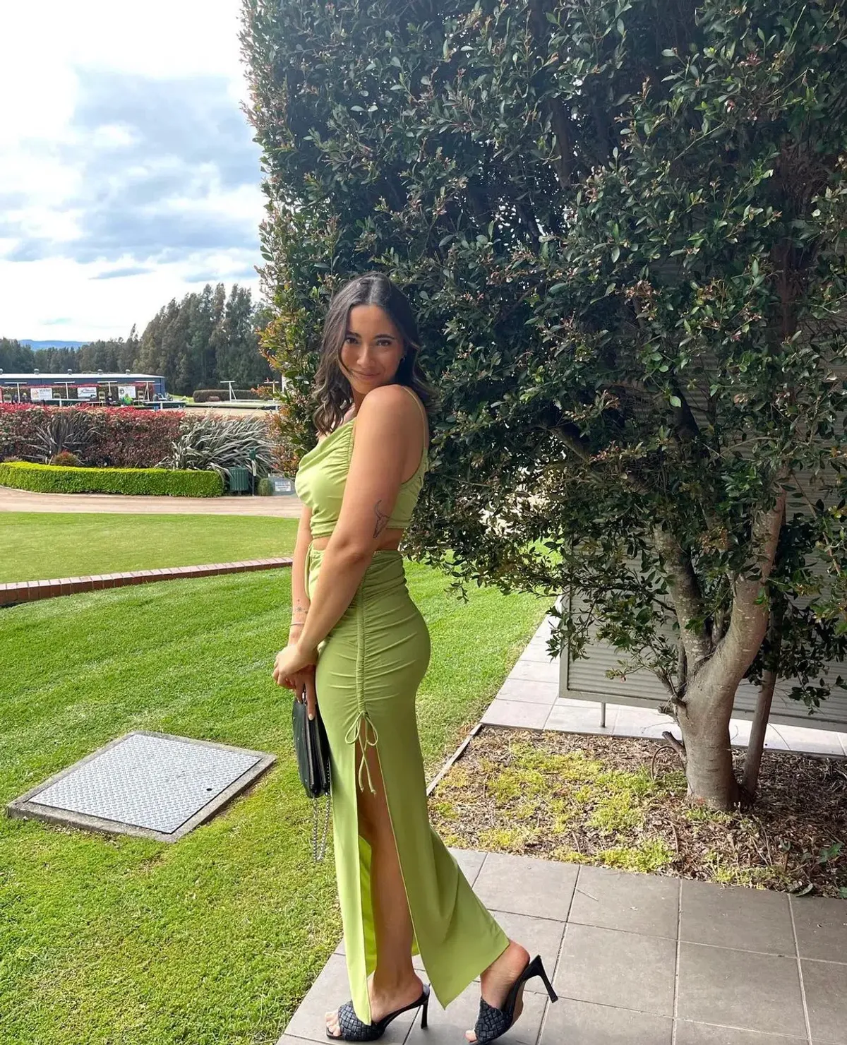 Bec & Bridge Dilkon Maxi Dress in Lime Green Size 10 - Image 5